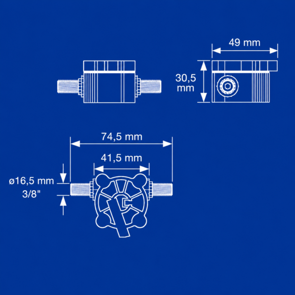 CARAWATER - DIGI FLOWMETER 8300T-22F