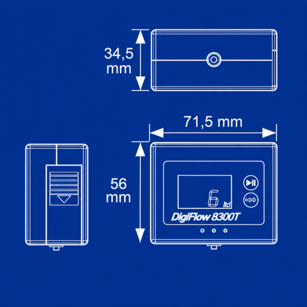 CARAWATER - DIGI FLOWMETER 8300T-22F