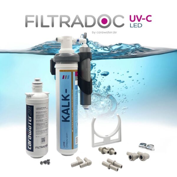 CARAWATER FILTRADOC PROTECT+ UV-C LED 6L/pm + FILTRADOC L (Limescale Removal)