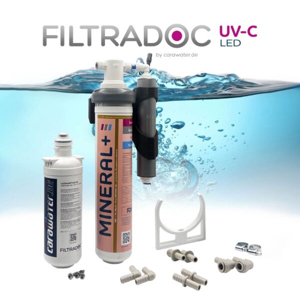 Protect+ L Mineral+ UVC MIDI 6L complete CARAWATER FILTRADOC PROTECT+ UV-C LED 6L/pm + FILTRADOC L (Mineral+)