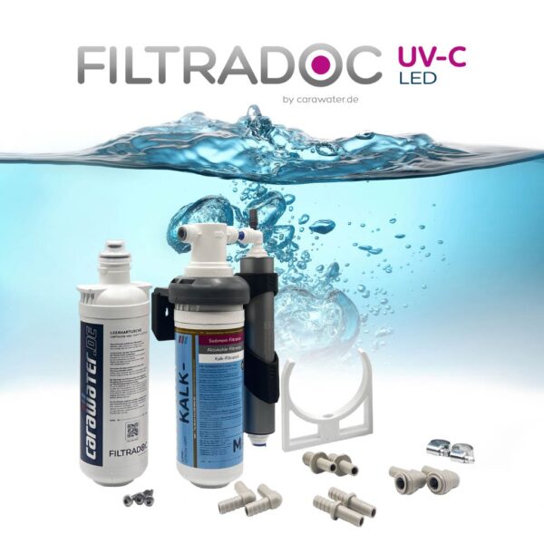 CARAWATER FILTRADOC PROTECT+ UV-C LED 6L/pm + FILTRADOC M (Limescale Removal)