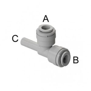 STACKABLE TEE UNION INCH DMfIt STACKABLE TEE (2xTube + Stem) STU