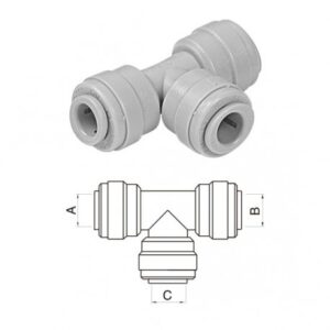 TEE UNION INCH DMfit TEE UNION (Tube to Tube to Tube) TU